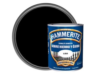 HAMMERITE ESMALTE SATINADO NEGRO 750 ML