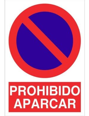 Señal Prohibido Aparcar 210x148 Mm