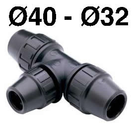 Te Reducida 40-32 Fitting