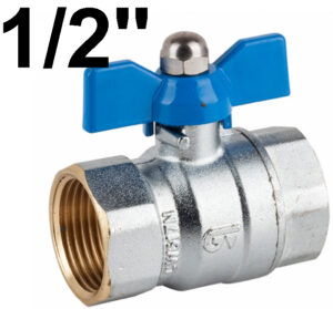 Valvula Esfera Metal Palomilla H-h 1/2"