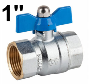 Valvula Esfera Metal Palomilla H-h 1"