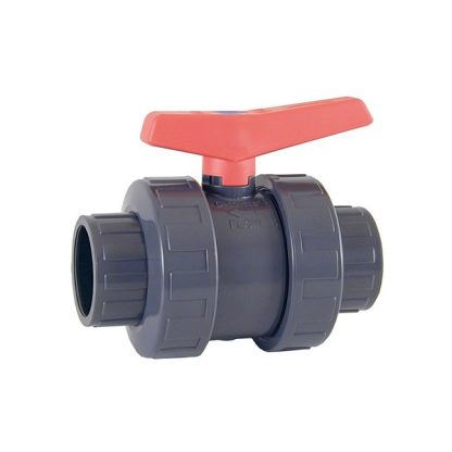 VALVULA BOLA PVC ENCOLAR M.ROJO Ø 32 1" PN16