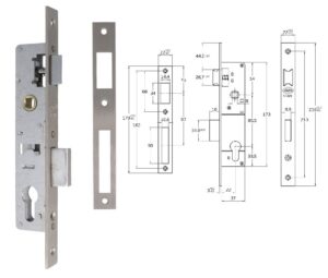 Cerradura 85/25 Cc Cromo