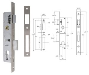 Cerradura 85/20 Cc Cromo Mate