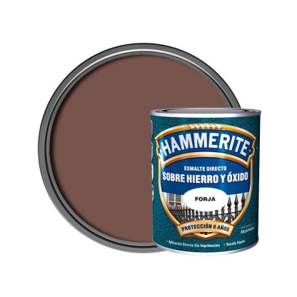 HAMMERITE LISO EFECTO FORJA MARRON OXIDO 750 ML
