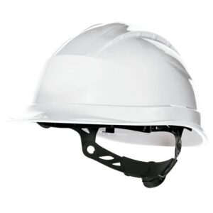 Casco Obra Polipropileno Alta Densidad 3 Bandas Textiles 8 Puntos Blanco