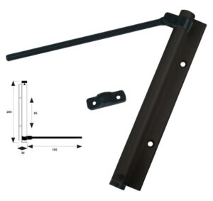 Muelle Cierra Puertas Brazo Negro