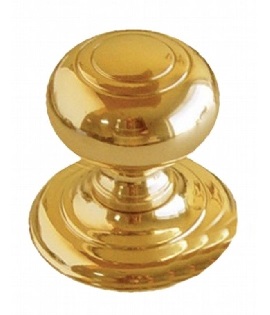 POMO TIRADOR PUERTA LATON BRILLO 65X80 MM