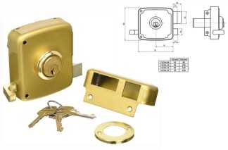 CERRADURA DERECHA ESMALTADA 1125/80 EZCURRA