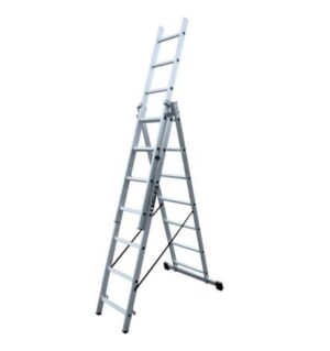 Escalera Transformable 3 Tramos 9 Peldaños Profesional