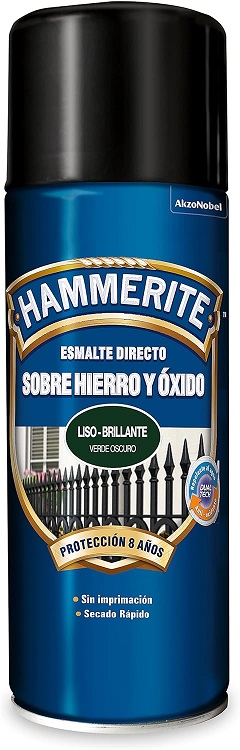 HAMMERITE SPRAY ANTIOXIDANTE BRILLANTE VERDE OSCURO 400ML