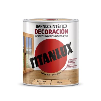 BARNIZ SINTETICO MATE INCOLORO 750 ML TITANLUX