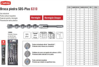 BROCA SDS-PLUS 6 X 260 MM.
