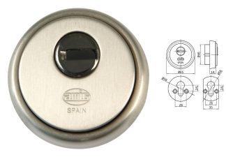 ESCUDO 31-65 LATON CROMADO MATE