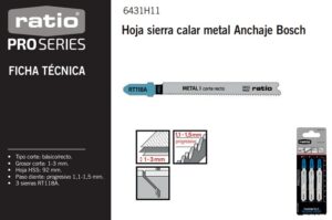 Bosch Hoja Sierra Calar Metal (3 Uds)