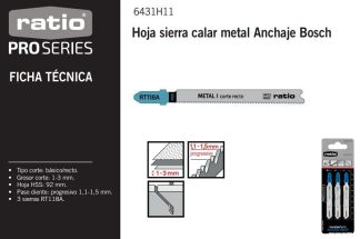 HOJA SIERRA CALAR METAL BOSCH (3 UDS)