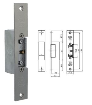 Cerradero Electrico Mod.11 Acero Inoxidable 18/8