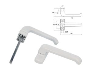 Manilla Epsilon Lacada Blanco 132x70 Mm Pieza