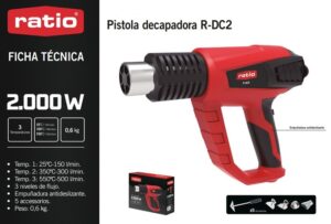 Pistola Decapadora Ratio R-dc2000 W 3 Temperaturas