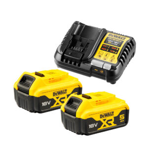 Dewalt Kit 2 Baterías Xr 18v 5ah Y Cargador 12v Y 18v  Dcb1104p2-qw