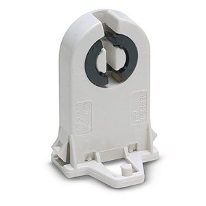 PORTALAMPARAS FLUORESCENTE G-13 C/TETON. CONEXION Y FIJACION AUTOM.