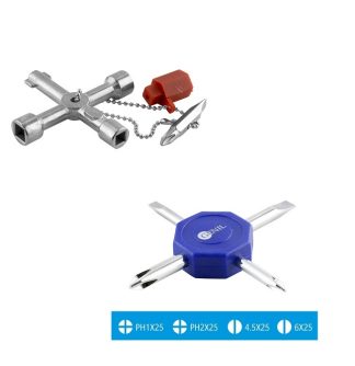 SET LLAVE MULTIPLE CONTADOR + LLAVE CRUZ DESTORNILLADOR