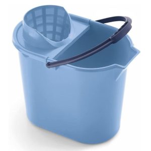 CUBO FREGONA CON ESCURRIDOR OVALADO 12LT