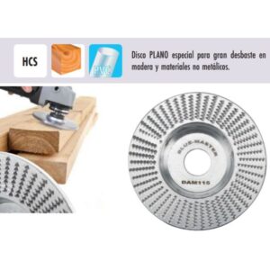 Disco Plano Desbaste Madera Ø 115x22.22 Mm
