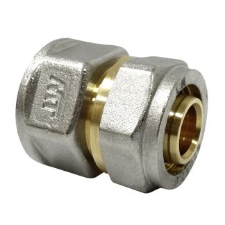 RACOR RECTO COMPRESION MULTICAPA HEMBRA Ø16X1/2"