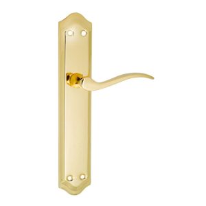 MANILLA PLACA LATONADA  256X47 MM (JUEGO 2 UDS)