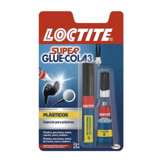 LOCTITE SUPERGLUE 3 PLASTICOS DIFICILES 4 ML