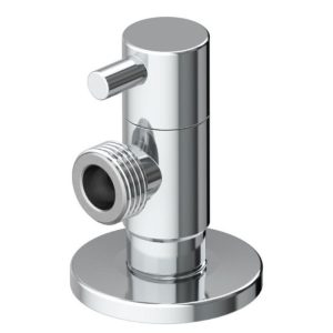 Valvula Escuadra Mando Redondo 1/2"-3/8"